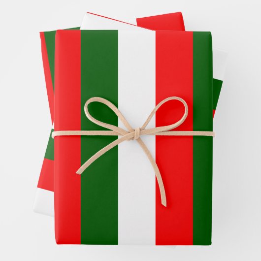 Design der italienischen Flaggen Geschenkpapier Set (Beispiel)