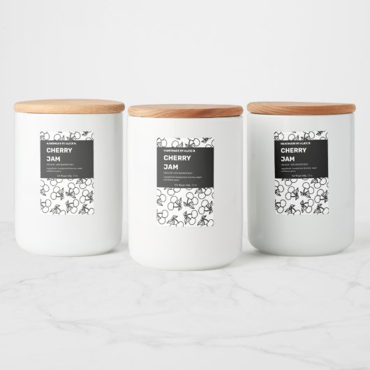 Design der Jam Jar Label-Verpackung Lebensmitteletikett (Flaschen)