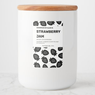 Design der Jam Jar Label-Verpackung Lebensmitteletikett
