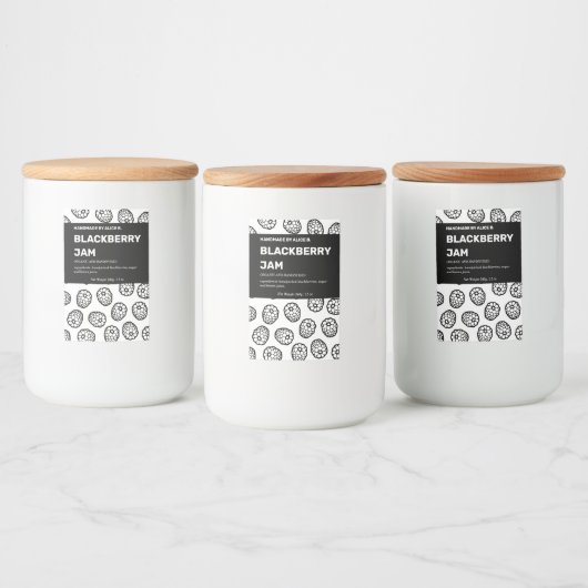 Design der Jam Jar Label-Verpackung Lebensmitteletikett (Flaschen)