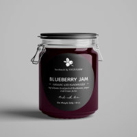 Design der Jam Jar Label-Verpackung