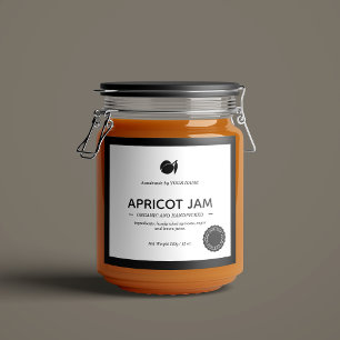 Design der Jam Jar Label-Verpackung Schaumweinetikett