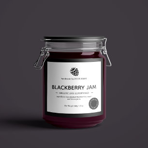 Design der Jam Jar Label-Verpackung Schaumweinetikett