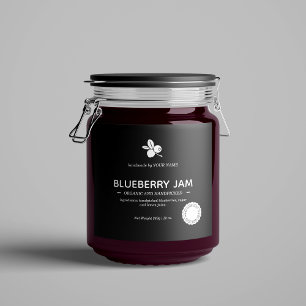 Design der Jam Jar Label-Verpackung Schaumweinetikett