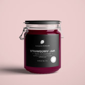 Design der Jam Jar Label-Verpackung Schaumweinetikett
