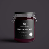 Design der Jam Jar Label-Verpackung Schaumweinetikett