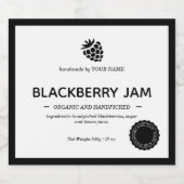 Design der Jam Jar Label-Verpackung Schaumweinetikett (Einzelnes Label)