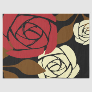 Design der japanischen Rose Blume Seidenpapier