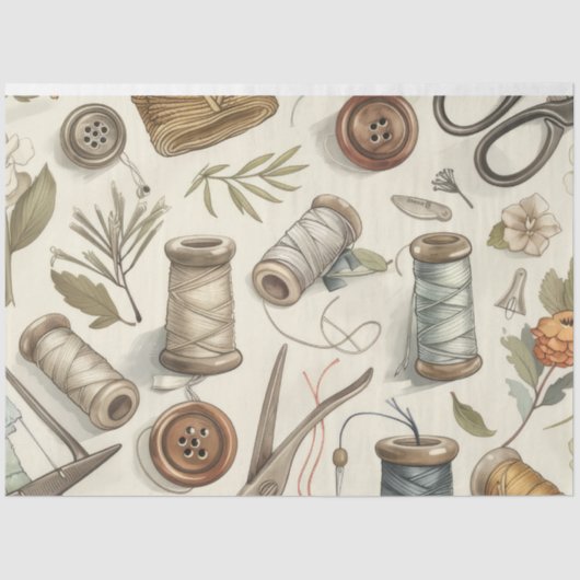 Design der Junk Journal-Serie #4 Seidenpapier (Vorderseite)