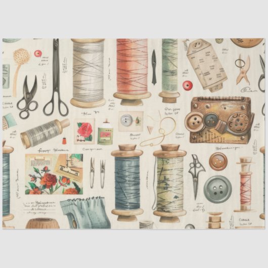 Design der Junk Journal-Serie 6 Seidenpapier (Vorderseite)