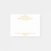 Design der kalligraphischen Wirbel Post-it Klebezettel (Vorderseite)