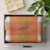 Design der Karierten Herbstreihe 15 Seidenpapier (Geschenk)