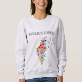 Design der Karte Floral Palestine | Pro Palestine Sweatshirt