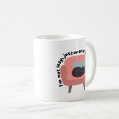 Design der Katze im Energiemodus rettend - gemütli Kaffeetasse (VorderseiteRechts)