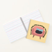 Design der Katze im Energiemodus rettend - gemütli Notizblock (Innenseite)