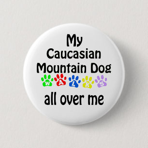 Design der kaukasischen Hundeschwalben Button