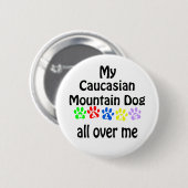 Design der kaukasischen Hundeschwalben Button (Vorne & Hinten)