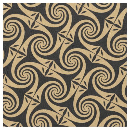 Design der keltischen Spiralen Stoff (Nahaufnahme)