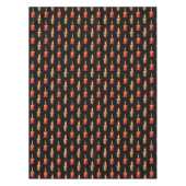 Design der Kerzen im schwarzen Hintergrund Tischdecke (Vorderseite)