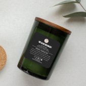 Design der Kerzenkennzeichnung Quadratischer Aufkleber