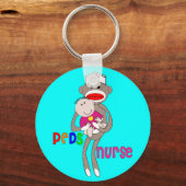 Design der Kinderkrankensocken-Affen Schlüsselanhänger (Vorderseite)