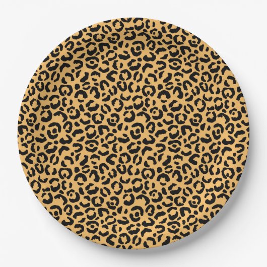 Design der klassischen Leopard-Serie 14 Pappteller (Vorderseite)