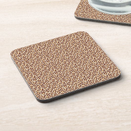 Design der klassischen Leopard-Serie 1 Getränkeuntersetzer (Linke Seite)