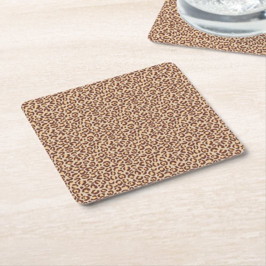 Design der klassischen Leopard-Serie 1 Rechteckiger Pappuntersetzer (angewinkelt)