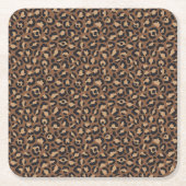 Design der klassischen Leopard-Serie 7 Rechteckiger Pappuntersetzer (Vorderseite)