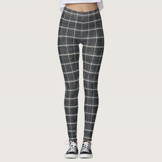 Design der klassischen Tartan-Textur Leggings (Vorderseite)