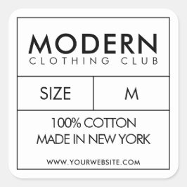 Design der Klebestreifen Quadratischer Aufkleber