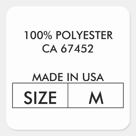 Design der Klebestreifen Quadratischer Aufkleber (Vorderseite)