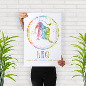 Design der Kompatibilität von Zodiac Leo Poster