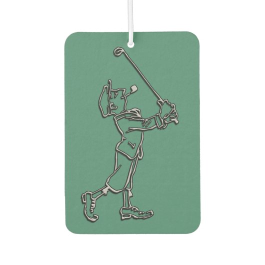 Design der Kontur für Golf Player ~ bearbeiteter H Autolufterfrischer (Vorderseite)