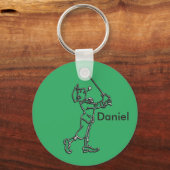 Design der Kontur für Golf Player ~ bearbeiteter H Schlüsselanhänger (Vorderseite)