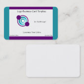 Design der Kreise - Logo für Aquamarine Kreise Visitenkarte (Vorne/Hinten)