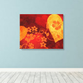 Design der künstlerischen Herz-Leinwand Leinwanddruck (Insitu (Holzboden))