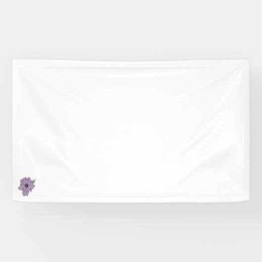Design der künstlichen Blume Vinyl Banner (Horizontal)