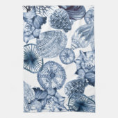 Design der Küste in Blau und Weiß Geschirrtuch (Vertikal)