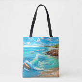 Design der Küstenrock-Szene Tasche (Vorderseite)