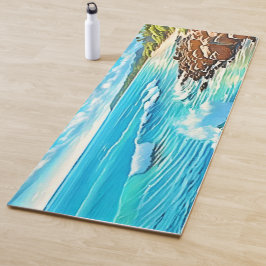 Design der Küstenrock-Szene Yogamatte
