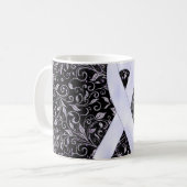 Design der Lavendel-Tasse Kaffeetasse (Vorderseite Links)