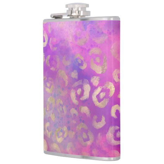 Design der Leopard Paint Serie 11 Flachmann (Links)