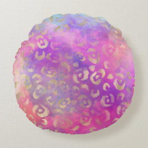 Design der Leopard Paint Serie 11 Rundes Kissen