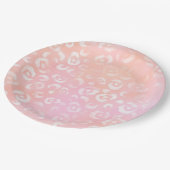 Design der Leopard-Paint-Serie 1 Pappteller (Schrägansicht)