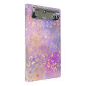 Design der Leopard-Paint-Serie 8 Mini Klemmbrett (Schrägansicht)