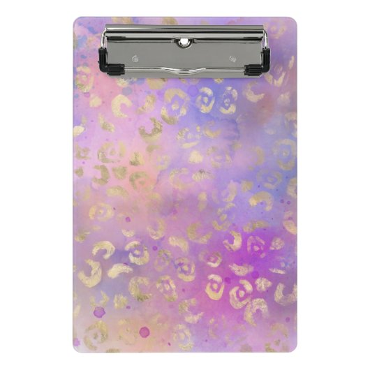 Design der Leopard-Paint-Serie 8 Mini Klemmbrett (Vorderseite)