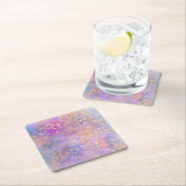 Design der Leopard-Paint-Serie 8 Rechteckiger Pappuntersetzer (Vor Ort)