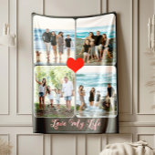 Design der Liebe "Heartfelt Family Foto Collage" Sherpadecke