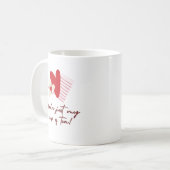 Design der Liebe Kaffeetasse (Vorderseite Links)